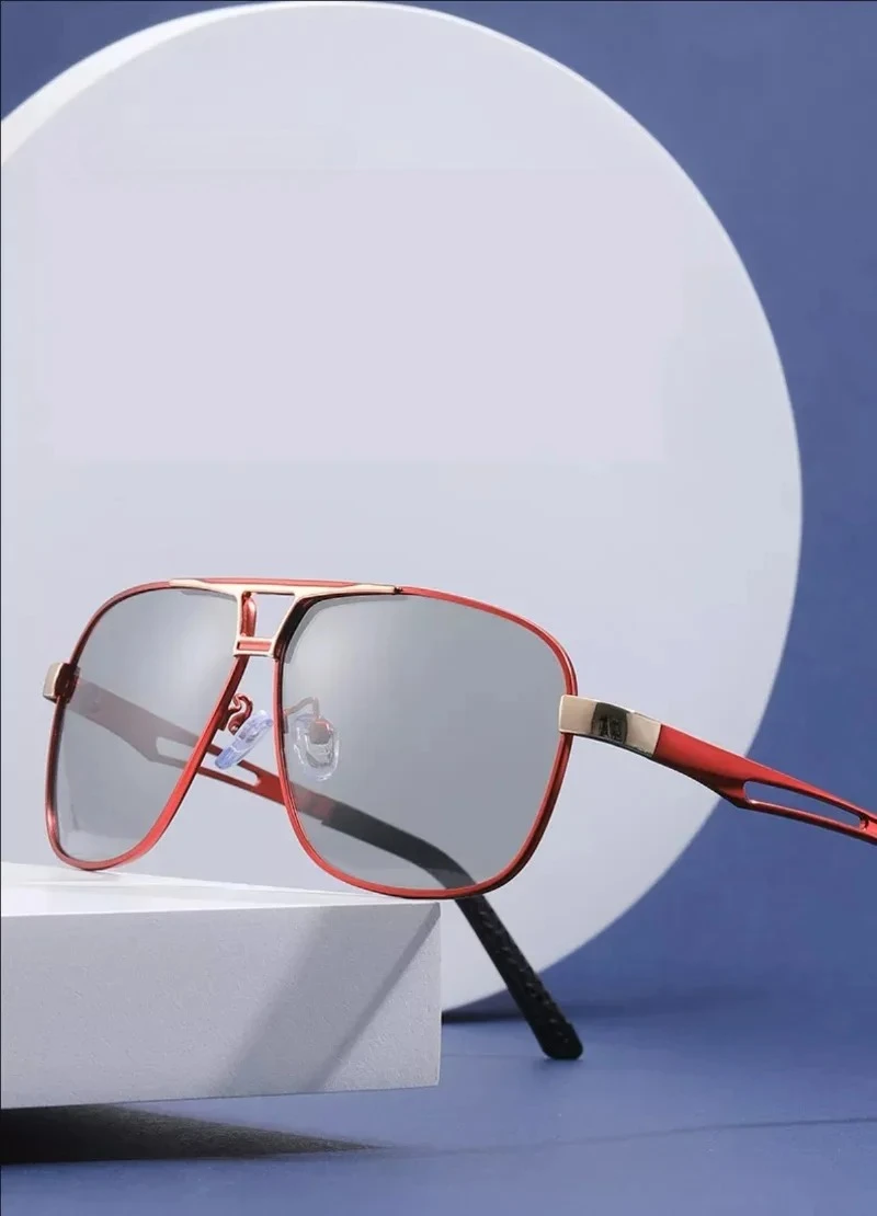 Männer Fahren Chameleon Sonnenbrille für Tag und Nacht Dual-use-Männer Farbwechsel Objektiv Vision Polarisierte Photochrome Sonnenbrille – Detail 1