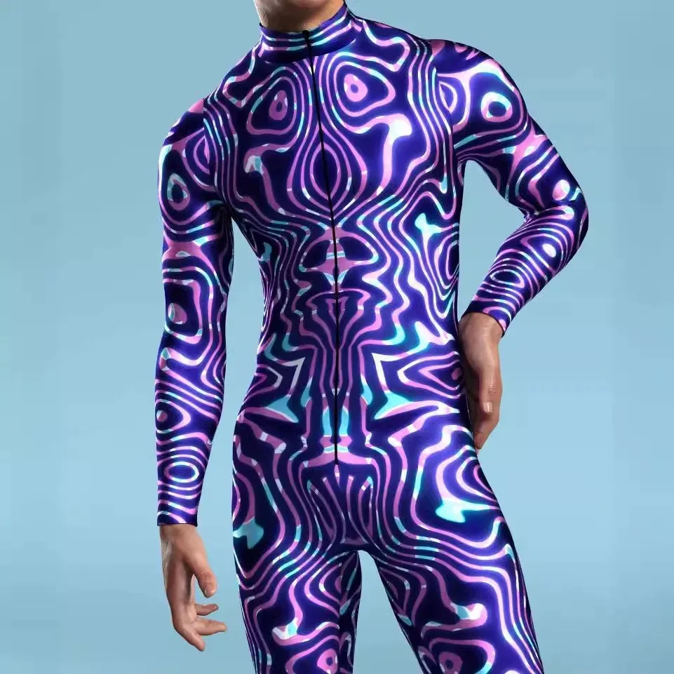 فراشة الهيكل العظمي 3D الطباعة الرقمية ارتداءها زي هالوين تنكري رجل ضغط بذلة الجوارب