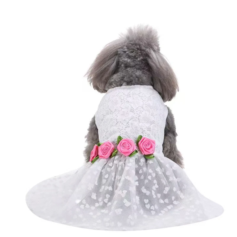 

YXT Pet Dress,Soft & Sleeveless Floral Outfit for Cats and Dogs, Perfect for Daily Wear & Special Occasions,Dog skirts