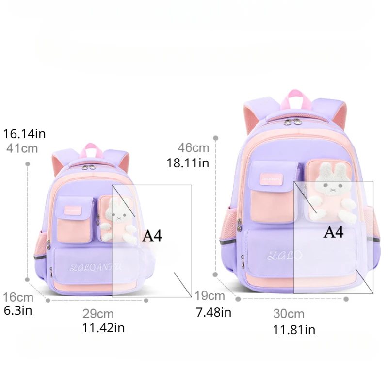 Mochilas para redução de peso infantil, Meninos e meninas doces e bonitos, Atacado