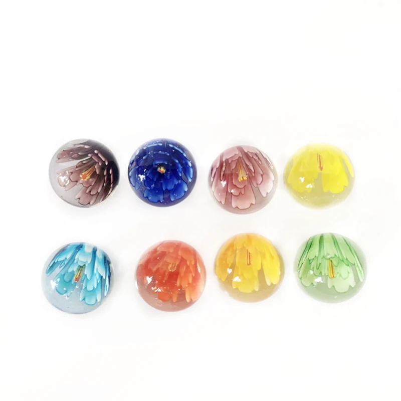 25mm Glass Ball Cream Console Game Pinball Machine Cattle Small Marbles Pat Toys Parent- Child Beads Bouncing Ball Sports Unisex