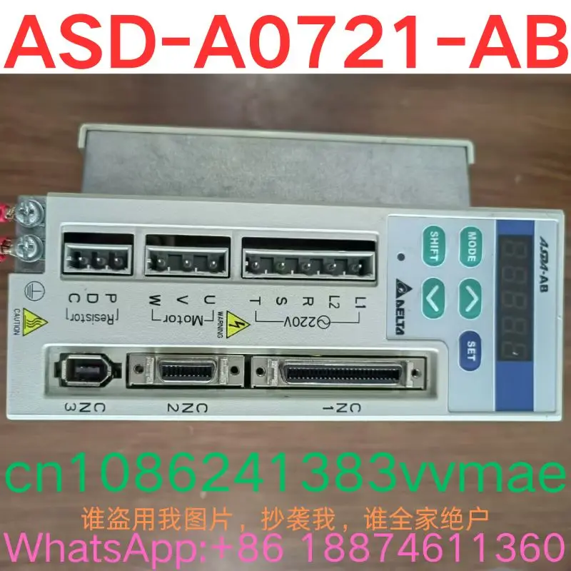 Second-hand test OK, Servo driver ASD-A0721-AB  Contact me and I can offer you a discount