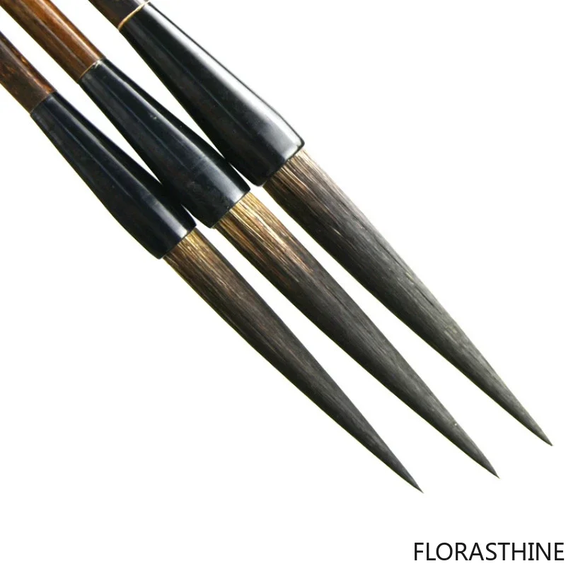 Mixed Hair Chinese Calligraphy Brush Pen Long Hair Chinese Freehand Landscape Cursive Painting Script Painting Brush Set