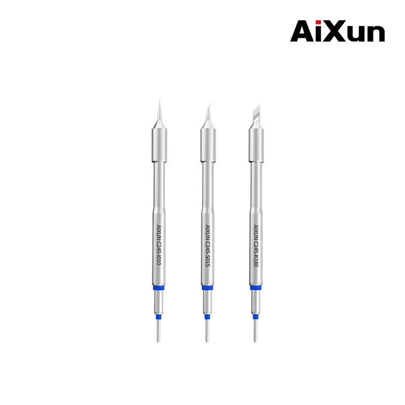 JC Aixun ujung besi solder, bebas timbal C245 C210 Set untuk JBC T245 AIXUN T3A T245 stasiun solder perbaikan besi solder listrik