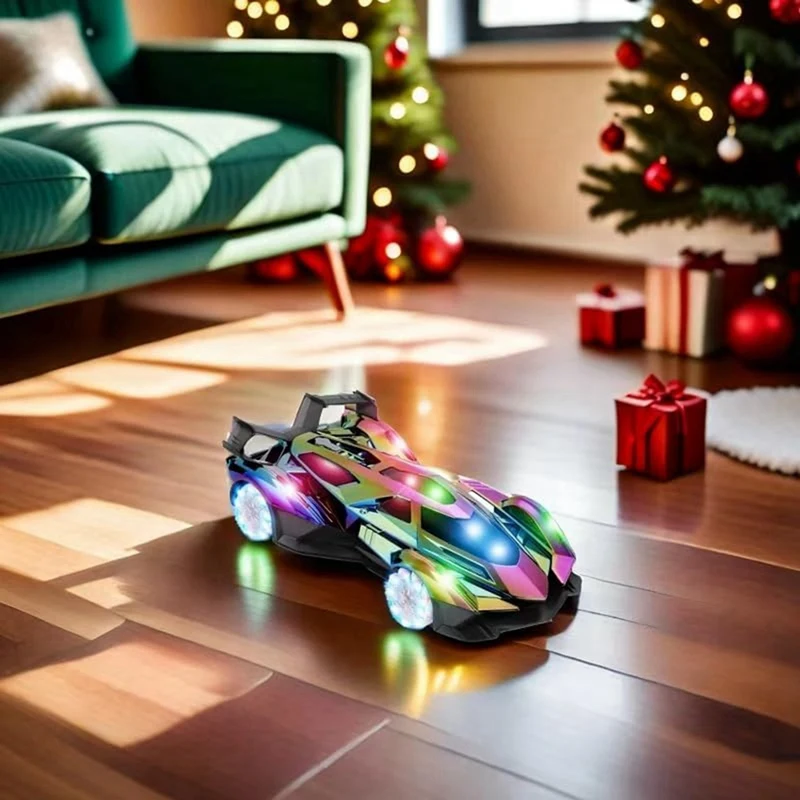 

Скоростной радиоуправляемый гоночный дрифт-автомобиль с вращающимся освещением, музыкальная игрушка-спрей GiftJAS