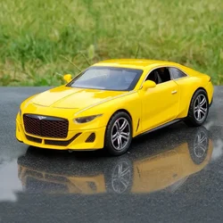 1:32 Diecast New Bentley Mulliner Alloy Model Metal Vehicle Simulation Sound Light Luxury Car Boy Gift Toy Collection