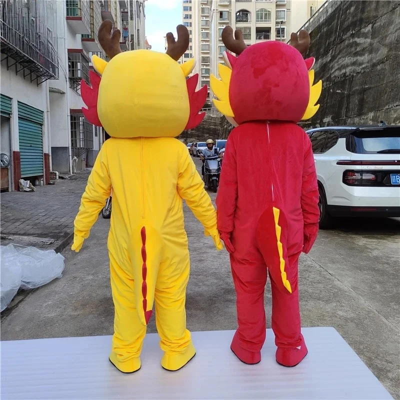 New Year Huanglong Doll Costume Dragon Year Doll Costume Customized Cartoon Zodiac Mascot Large Event Performance Costume