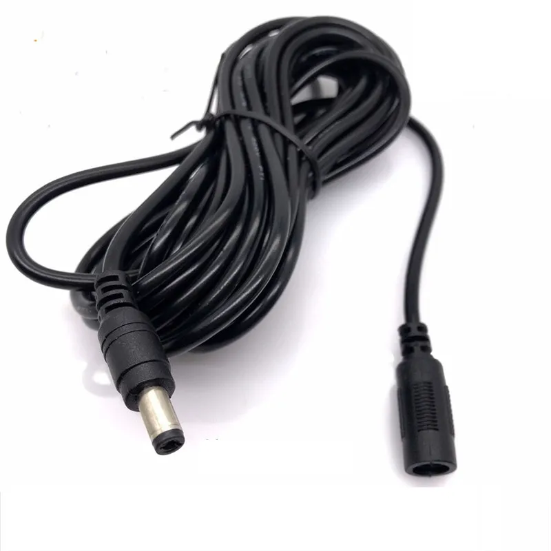 DC Power Extension Cable 1m 3m 5m 10m 2.1mmx5.5mm DC Plug Power Supply Adapter 12V CCTV IP Security Camera Led Strip