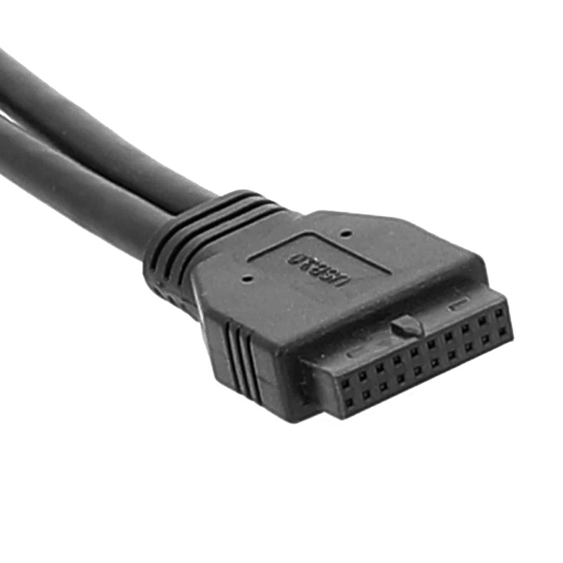 สายต่อขยายสำหรับเมนบอร์ดสายเคเบิลต่อขยาย20-pin สาย19-สาย USB 3.0สายต่อหัวตรงแบบพกพา