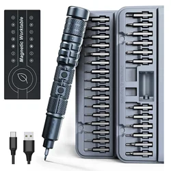 CreationSpace Electric Screwdriver 3 Gears Torque Rechargeable Portable Tool Kit for Electronics Laptops Clocks Glasses  Repair