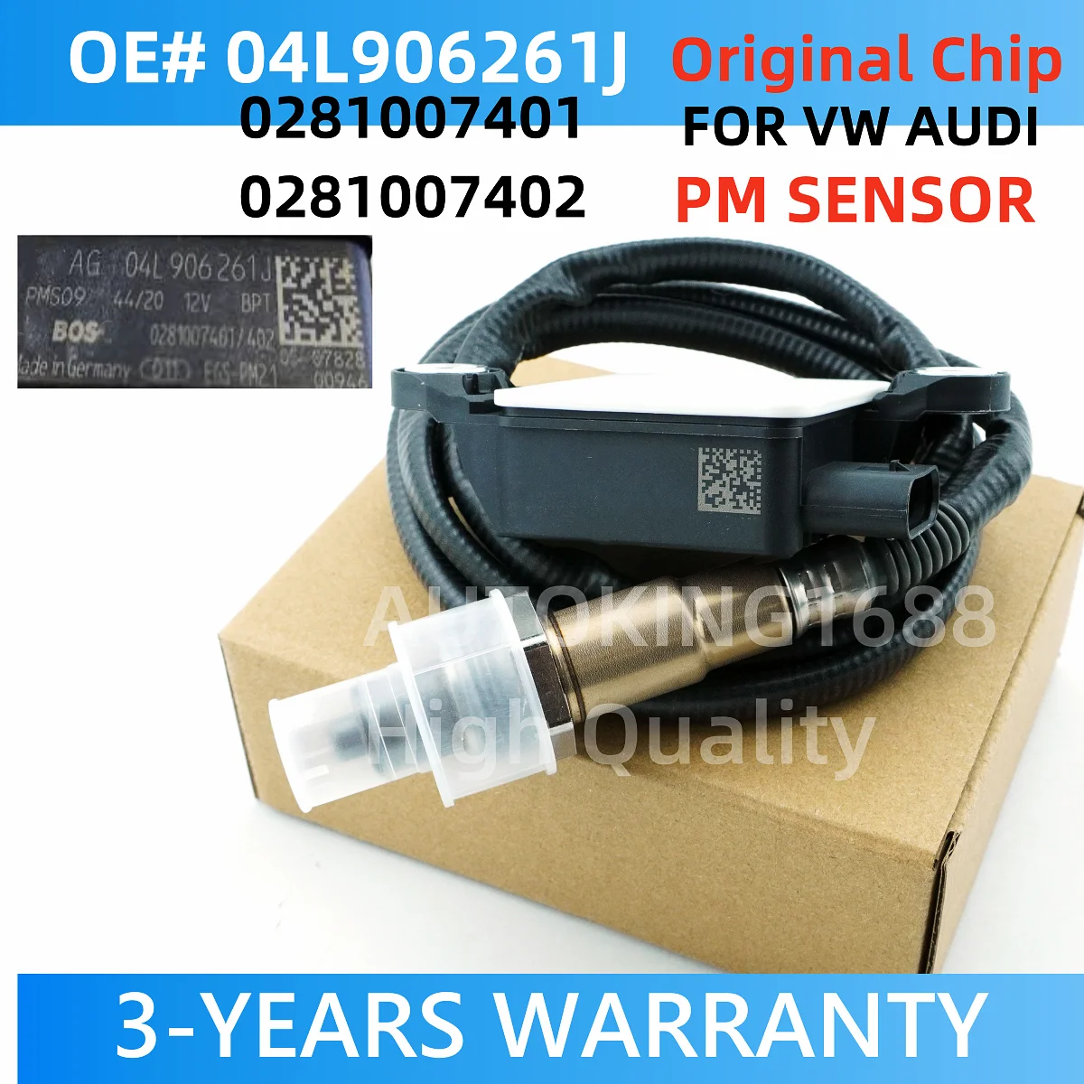 

04L906261J 0281007401 0281007402 Particulate Matter PM Sensor New High Quality For Skoda Kodiaq VW Tiguan 17-24