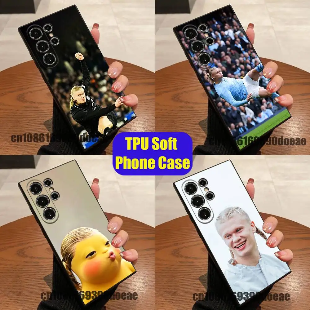 For E-Erling H-Haaland Funny Phone Case For Samsung S26,S24,S22,S25,S23,S30,S21,Ultra,Plus,Fe,Lite Silicone Cover