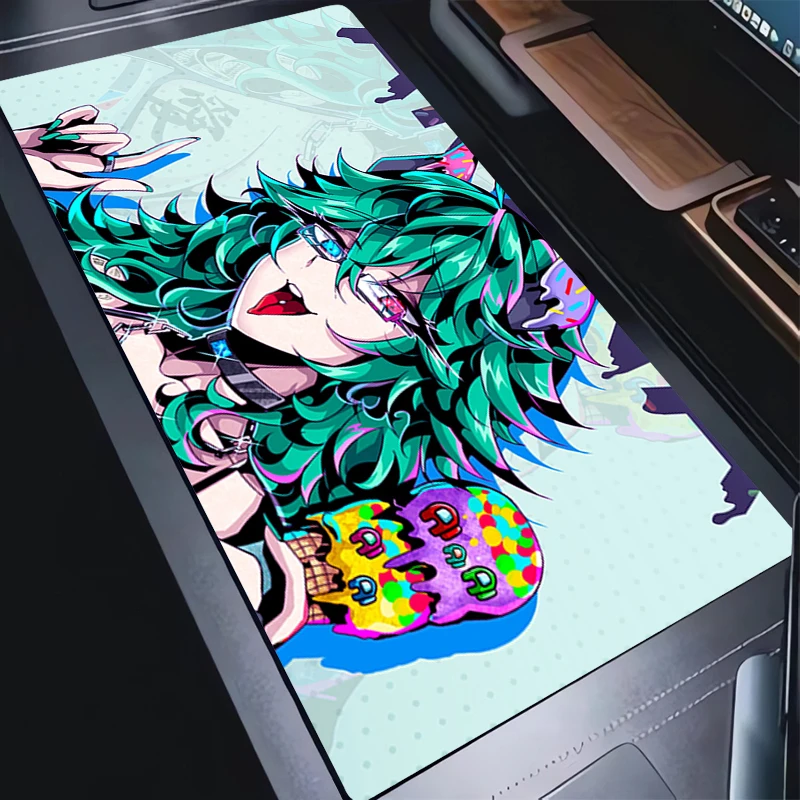 

Коврик для игровой мыши, компьютерный коврик, нескользящий настольный коврик, коврик для ПК с аниме-девочками, коврик для ноутбука, кавайный геймпад, настольный гаджет, коврик для мыши