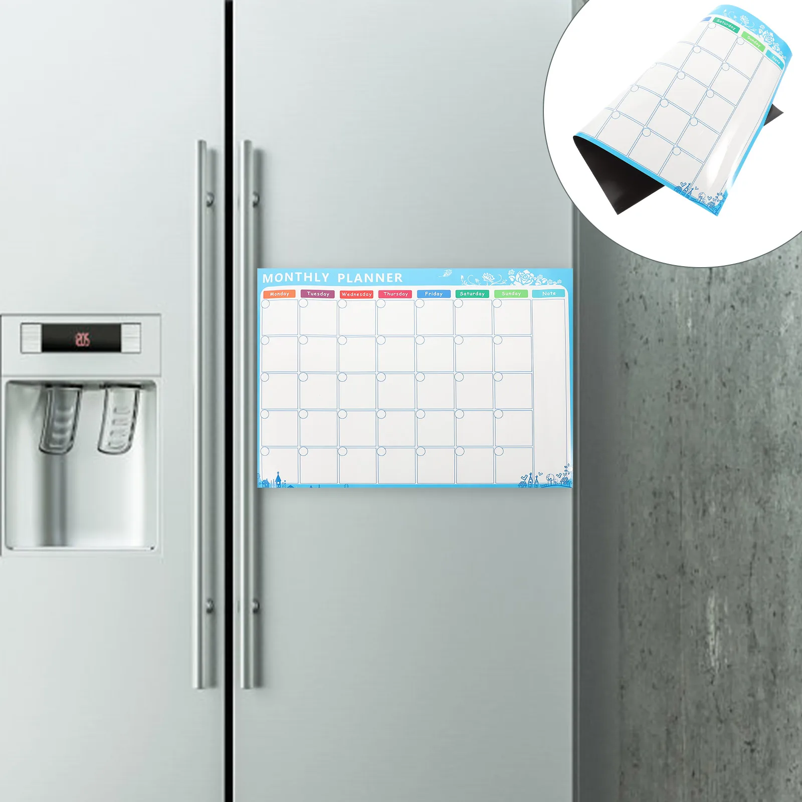 

Plan Magnet Magnetic Fridge Whiteboard Calendar Writing Board Refrigerator Memo Reminder Kitchen Sticker Dry Erase Schedule