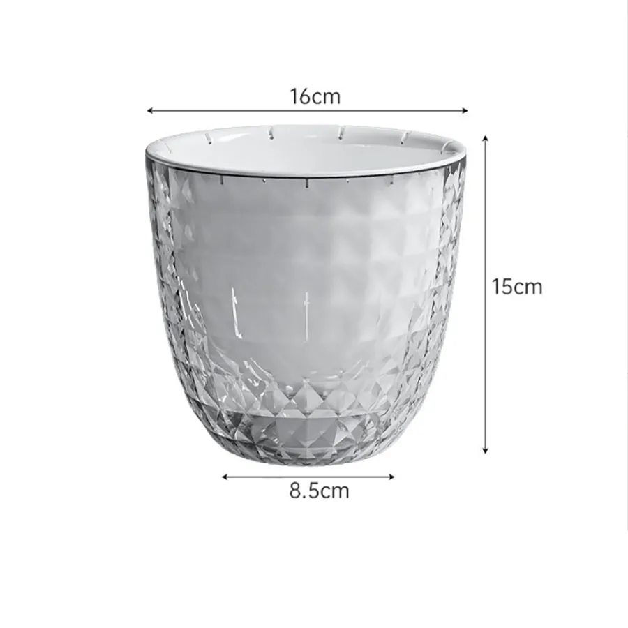 Plastic Transparent Lazy Self-absorbent Flowerpot Hydroponic Water-growing Plants Water-free Water Storage Basin