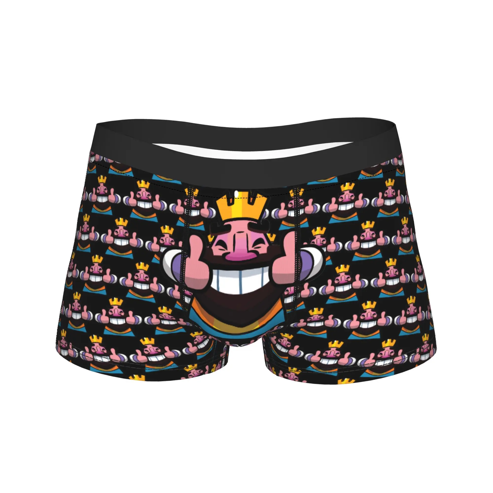 

Мужские трусы-боксеры Gamer Clashes Royaleds Fans: дышащие, с 3D-принтом, с анатомическим мешочком, больших размеров