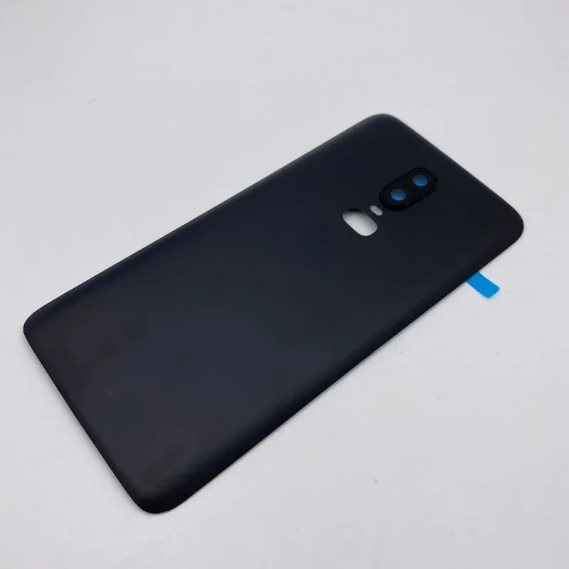 Glass for OnePlus 6 6T Back Battery Cover Door Rear Glass Battery Cover 1+6T Housing Case + Camera Lens