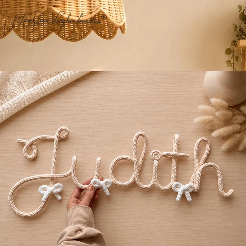Custom Personalized First Birthday Name Sign with Bows  Girl 1st Birthday Party Decor Cake Smash Photo Prop | Pink Birthday Back