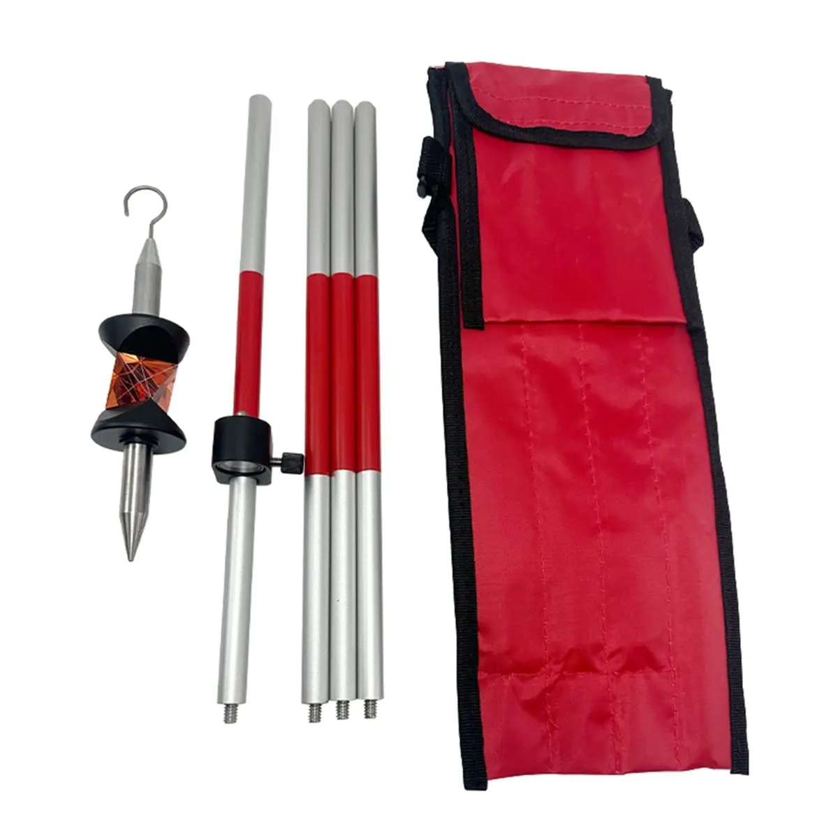 

2026 New Tool 360 Degree MINI Prism GRZ101 Mini Prism Set for Total Station Replace with Mini Prism Survey Soft Bag+A Hook