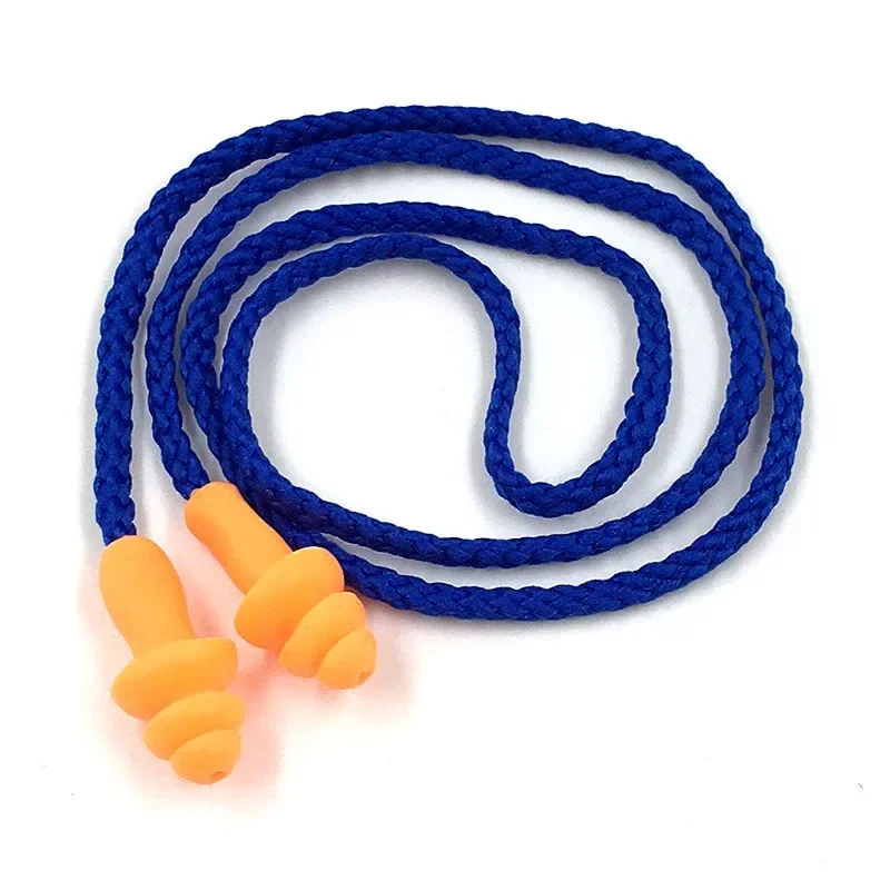 1Pc Earplug with Neck Strap Rope Anti-lost Silicone Ear Plug for Water Sports Swimming Reusable Noise Proof Earplug