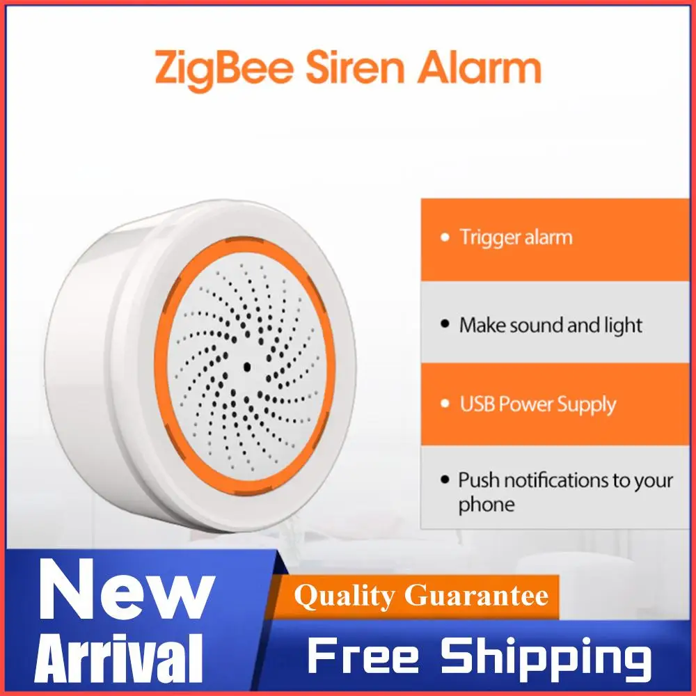 

90dB Sound Light Sensor Smart Alarm Siren App Remote Control Home Security Protection System USB Sound Light Sensor