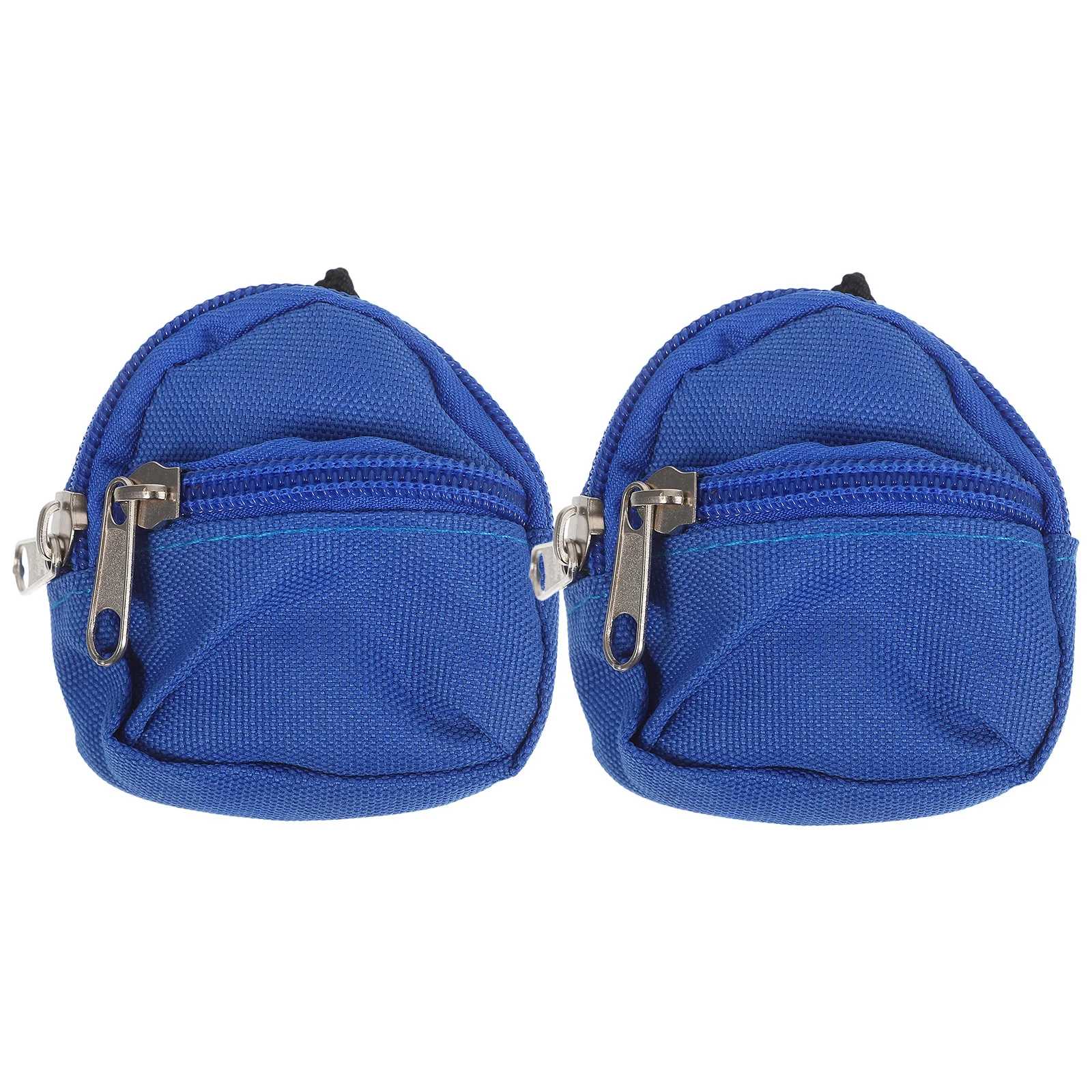 حقيبتان مدرسيتان مصغرتان بمقياس 1:6 مع سحاب، ديكورات لعب إبداعية لمناظر بيت الدمى