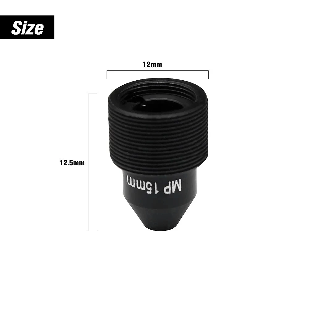 HD 2.0 Megapixel Pinhole Lens M12 CCTV MTV Board 15Mm Lens 1/2.7 Inch Aperture F1.6 28.3 Degree for Security Cameras HOT