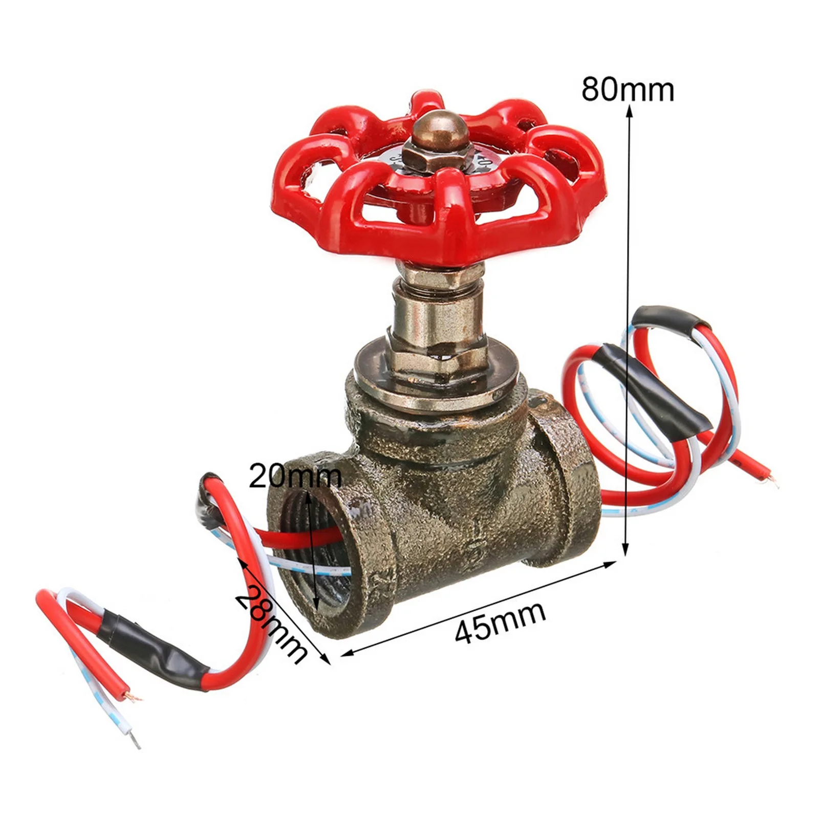 

1/2 Inch Stop Valve Light Switch Vintage Steampunk Switch For Water Pipe Lamp Loft Style Retro Iron Valve Vintage Table Lamp