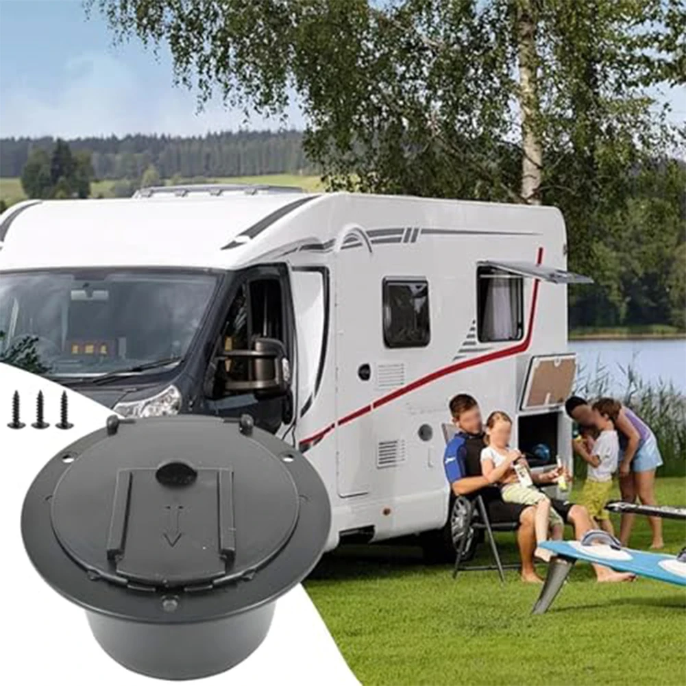 Power Cord Hatch RV Cable Compartment No Additional Tools Required Enhances Vehicle Appearance Protective Lid For Trailers