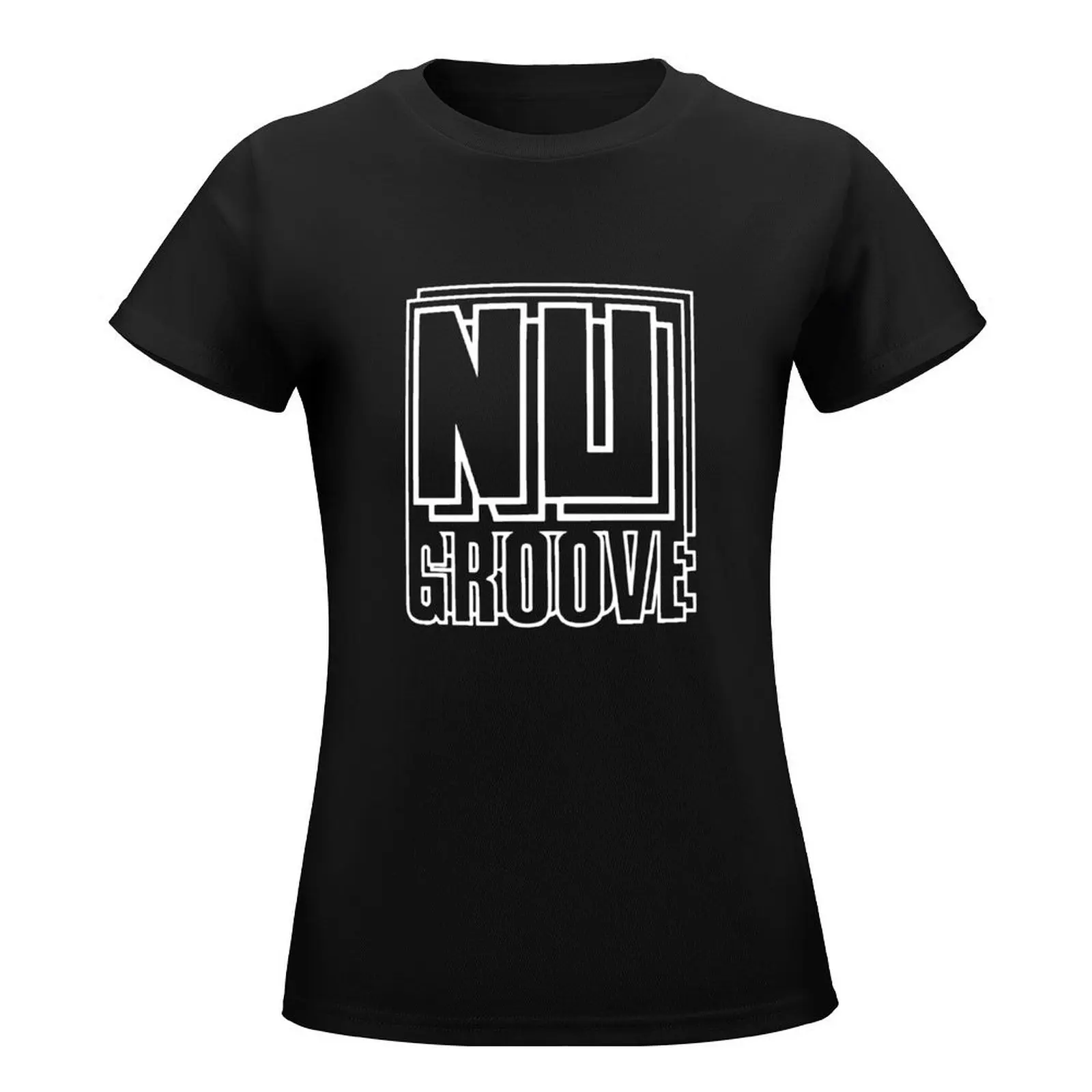 Nu Groove Records - House Music T-Shirt oversized kawaii clothes tight shirts for Women