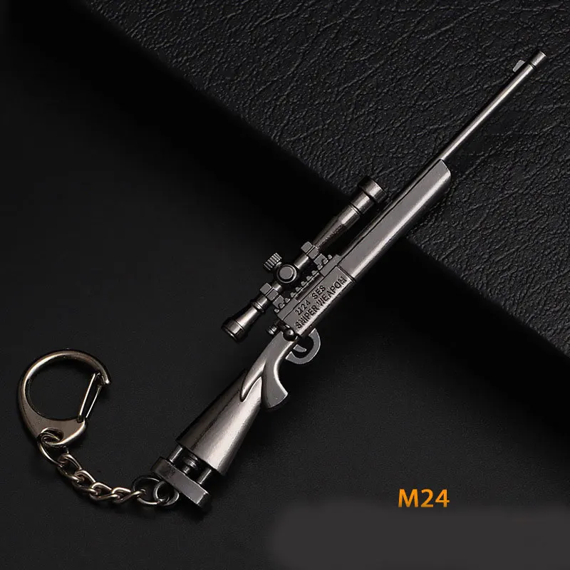 Keychain M24 AWM M4A1 AKM Keyring Pubg Jewelry Accessories