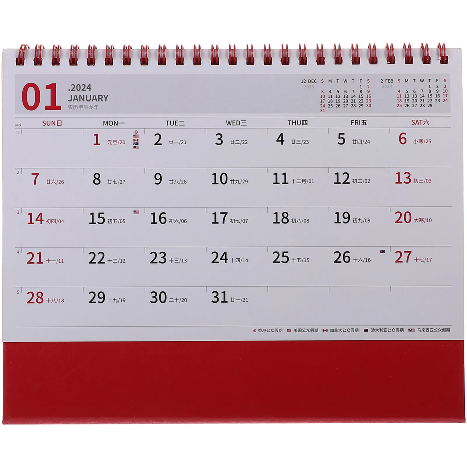 

2024 Desk Calendar Standing Flip Paper Calendar for Office Study Home Decor Desktop Decoration Students Teachers Daily Planner