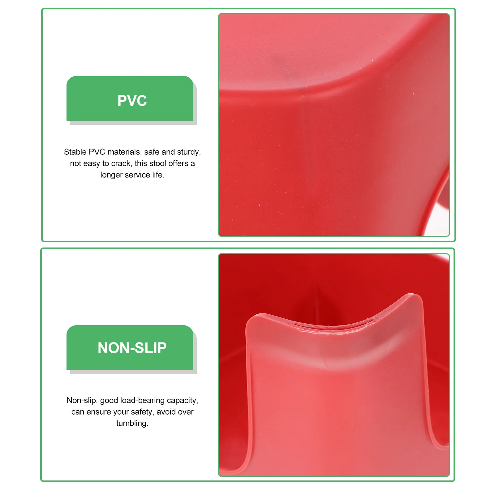 

Foot Stool for Adults Kids Non Slip Plastic Step Stool Bathroom Toilet Seat Riser Household Anti Slip Footrest for Home Office