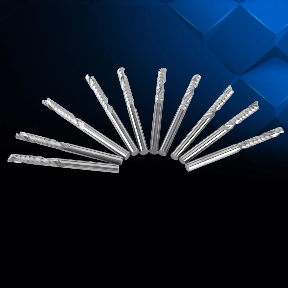 

Cutting Tool Milling Bits 3.175*15MM Single Flute Tungsten Carbide End Mills CNC Bits for Wood Acrylic Cutting End Mill