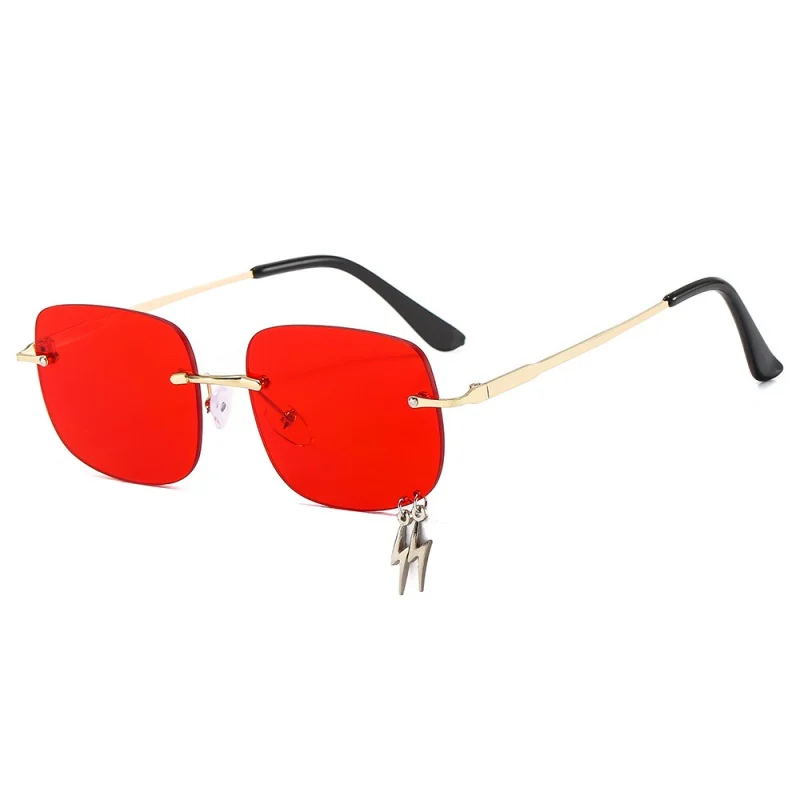 

Live Rimless Sunglasses Fashion Square Glasses Candy Color Rimless Sunglasses Sunglasses