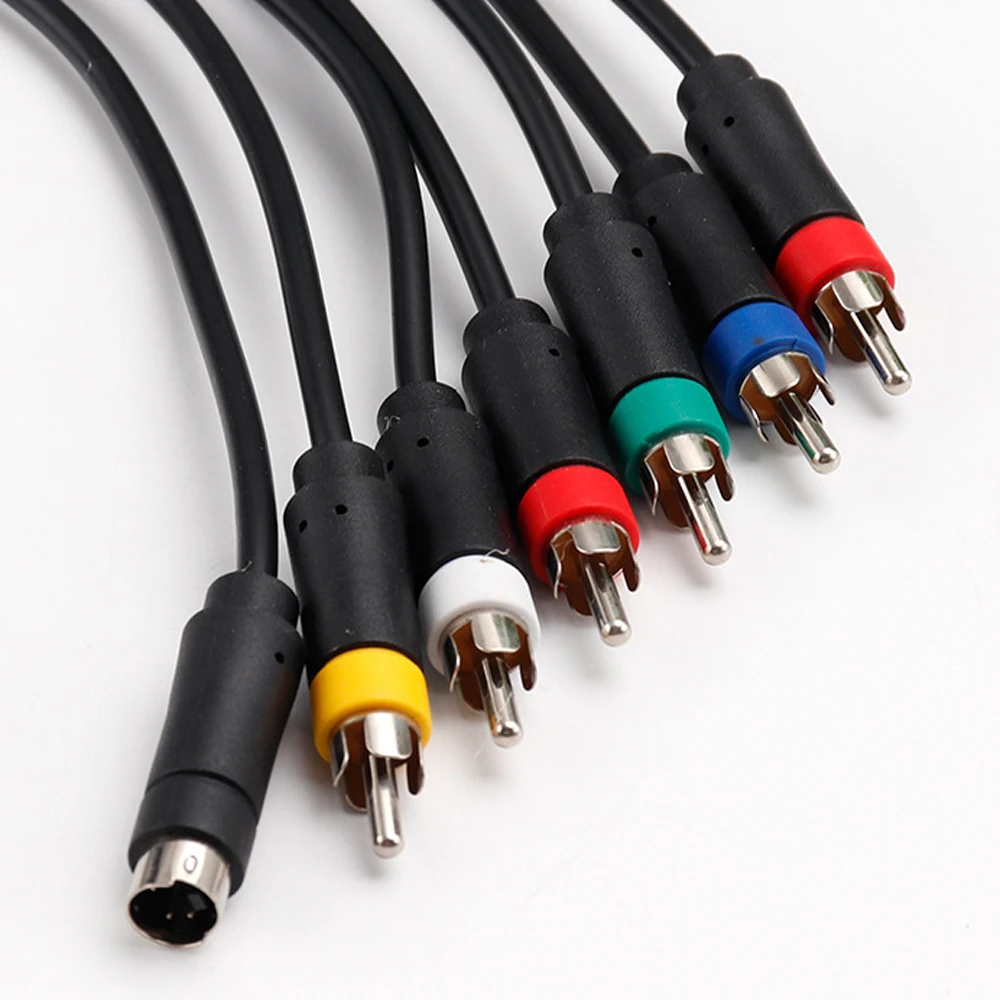 1.8 Meters For Xbox360/wii/ps2/ps3 Shared S-av Color Difference AV Cable