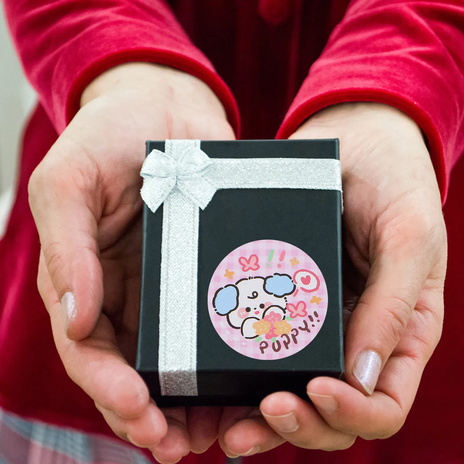 

Sealing Stickers Cute Cartoon Label Stickers For Baking Packaging Craft Decoration Round Adhesive Dots Labels