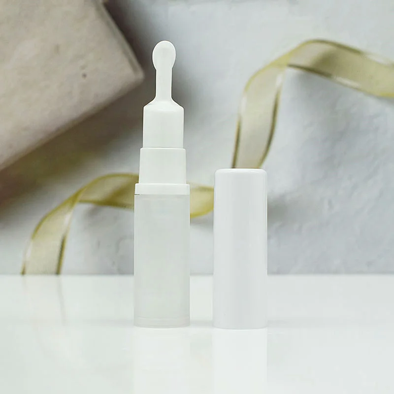 

5ML white Airless Bottle Long Pump Lotion/Emulsion/Eye Serum Massage Essence lotion toner liquid Skin Care Cosmetic Packaging