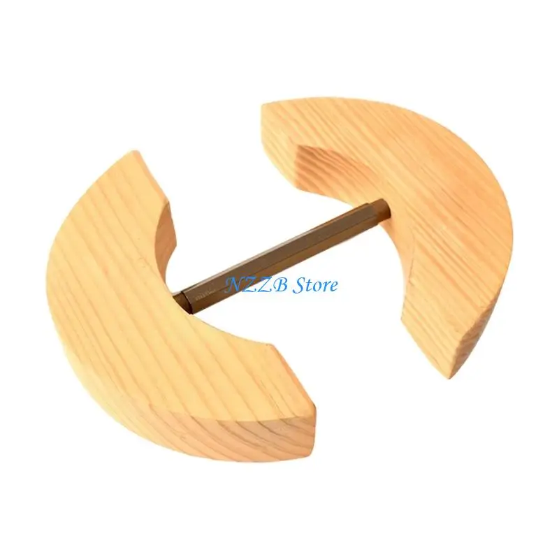 حامل غطاء من الخشب الطبيعي T21F للتخزين والعرض على المدى الطويل في المنازل أو متاجر البيع بالتجزئة #2