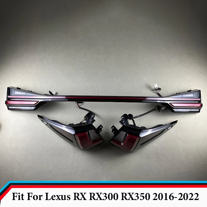 

LED Rear Through Truck Taillight Suitable for Lexus RX RX300 RX350 2016-2022 LED Tail Lights Lamp Reversing Breathing Light