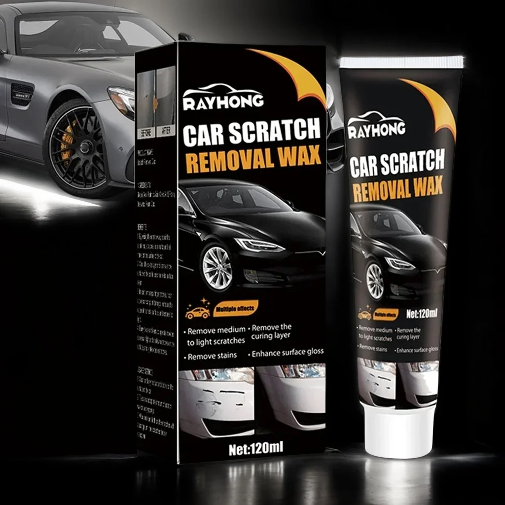 

120ml Motorcycle & Auto Polish – Paint Restorer with Anti-UV Wax for Glossy Shine & Scratch Repair (Waterproof Car Protection)