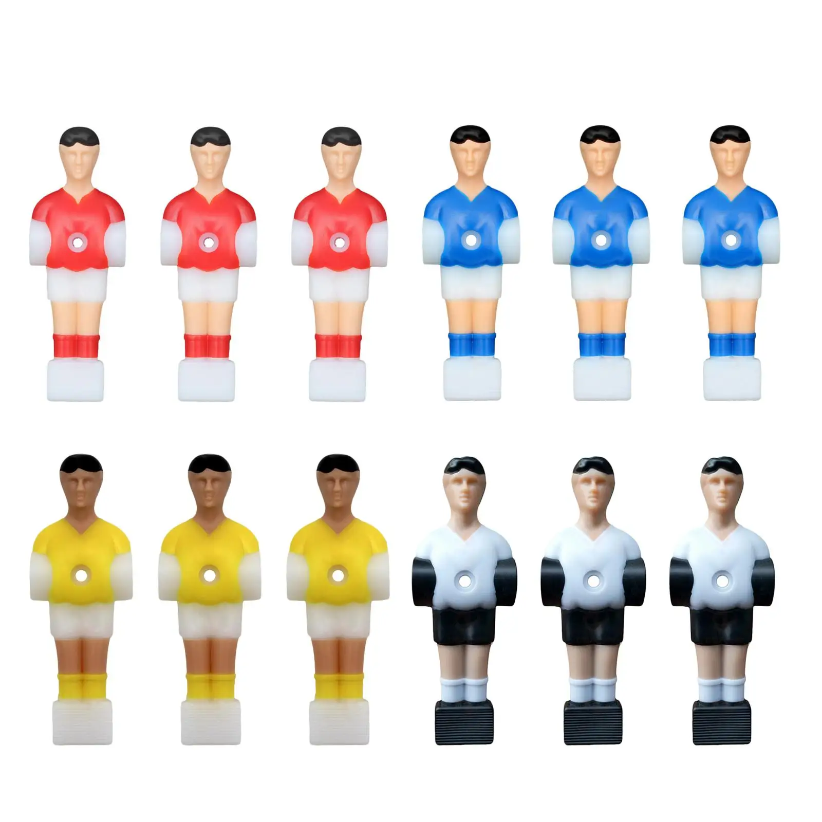 3x Soccer Table Men Table Mini Dolls Table Supplies Foosball Men Replacement Set