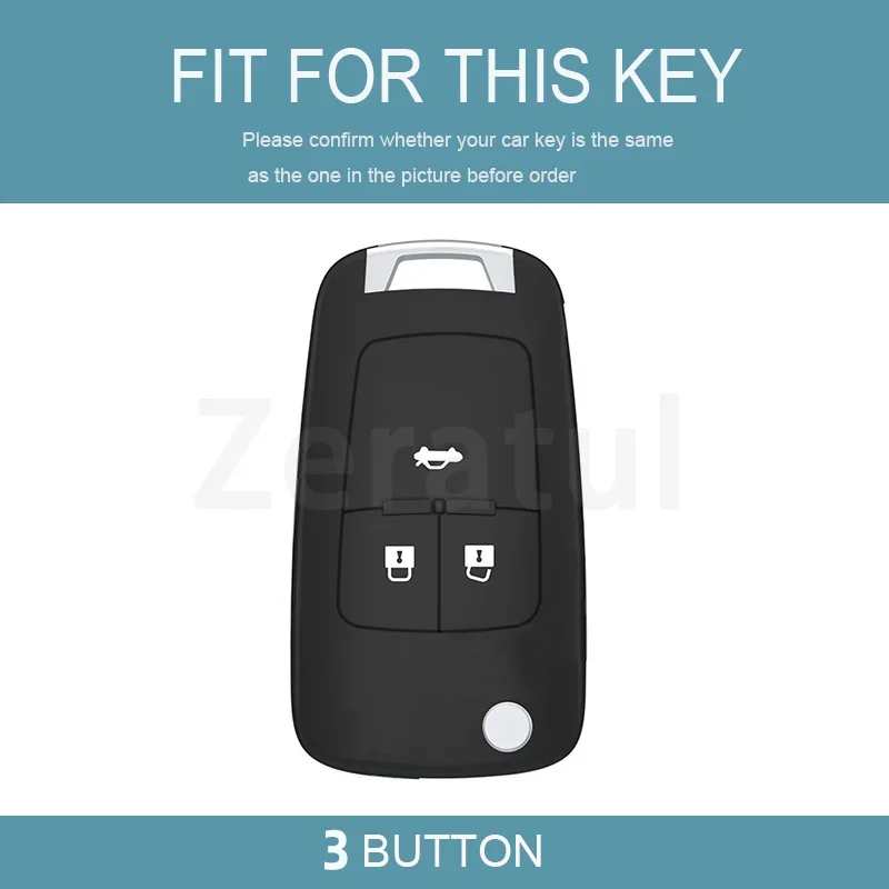 3 Buttons for Chevrolet Epica Lova Camaro Impala Cruze TPU Car Key Shell for Buick Opel Vauxhall Insignia Astra J Mokka Zafira