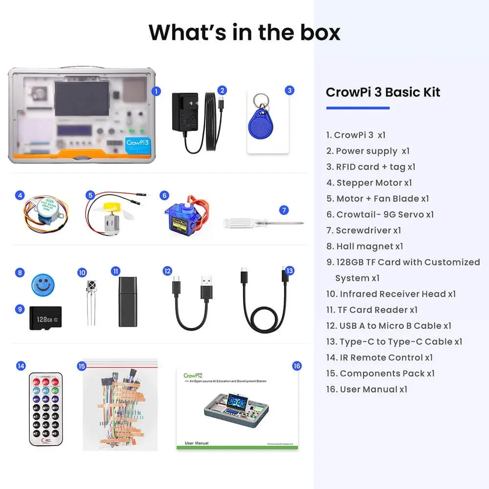 Elecrow Crow Pi 3 AI Development Station for Raspberry Pi Arduino