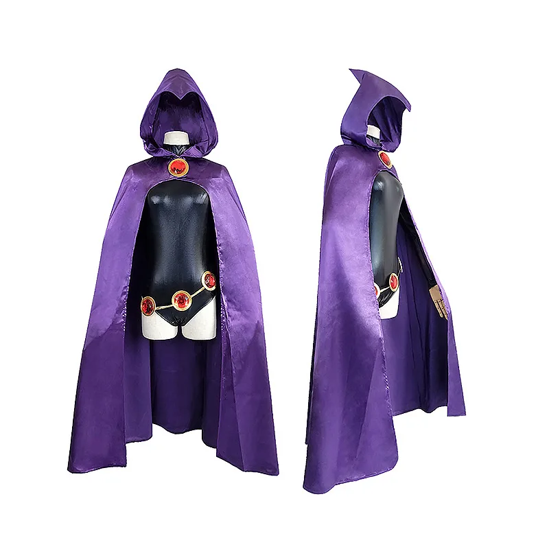 

Halloween Costume Wholesale DC Comic Superhero Cosplay Raven Teen Titans Cosplay Costume