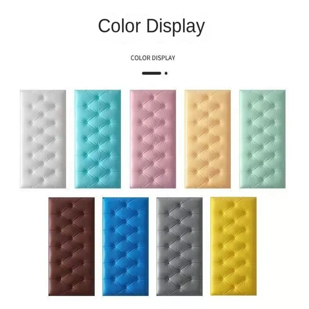 ملصقات حائط ثلاثية الأبعاد مضادة للتصادم للأطفال ، ورق حائط سميك ذاتي اللصق ، وسادة ناعمة ، ذاتية الصنع ، غرفة نوم ، جودة عالية #5