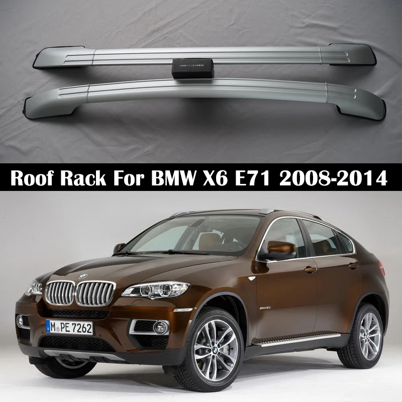 

OEM style Roof Rack For BMW X6 E71 2008-2014 Rails Bar Luggage Carrier Bars top Cross bar Rack Rail Boxes Aluminum Alloy