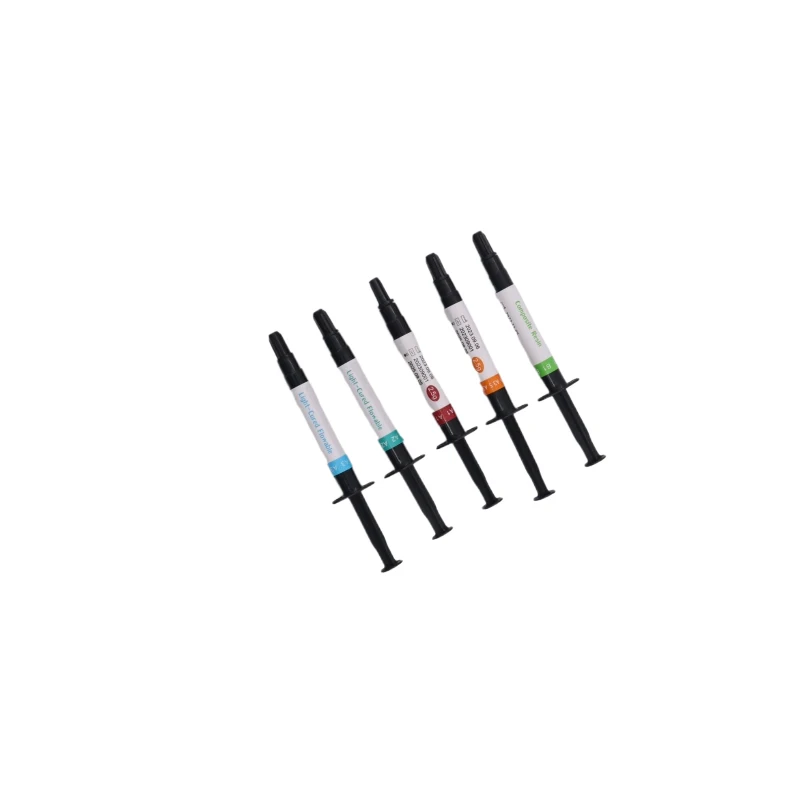 Dental Composite Resin 1PC Flowable Light Curing A2 A3 2.5g Syringe Delivery Tips Etch Gel Adhesive Bonding Dental Use