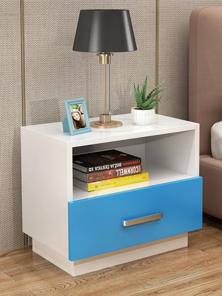 

Simple Bedside Table Rack Simple Modern Nordic Bedroom Small Mini Bedside Storage Small Cabinet Locker