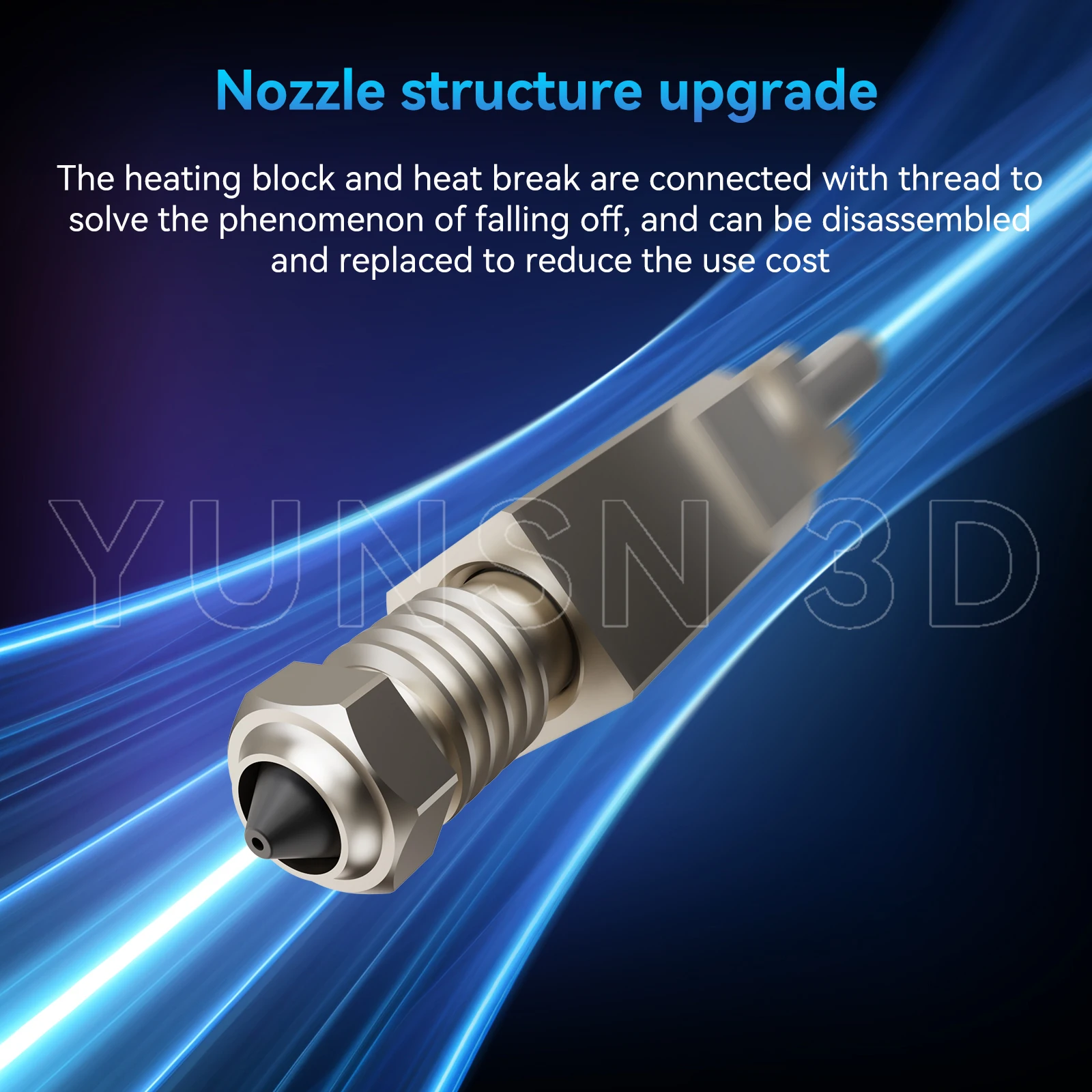 3.0 TZ E3 Hochgeschwindigkeits-Druckkopf-Upgrade-Hotend-Kit für Ender 3/3 Pro/3 V2/CR10/VORON 2.4 Hi-End-Extruder J-Head 3D-Schnelldruck – Detail 5